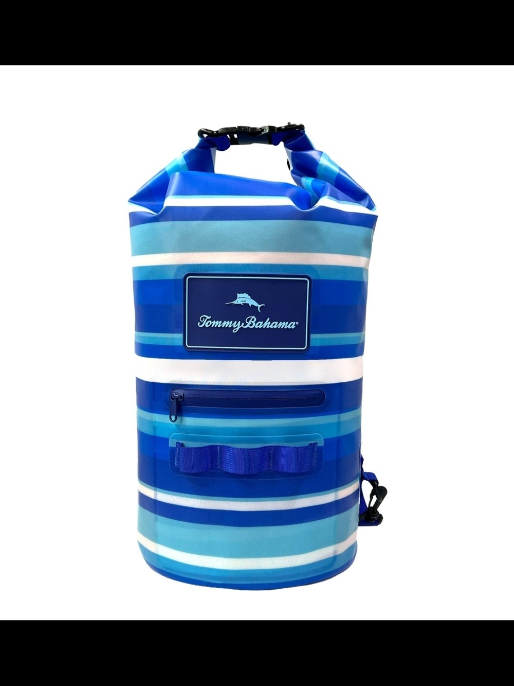 Tommy Bahama Blue Striped Dry Bag Backpack